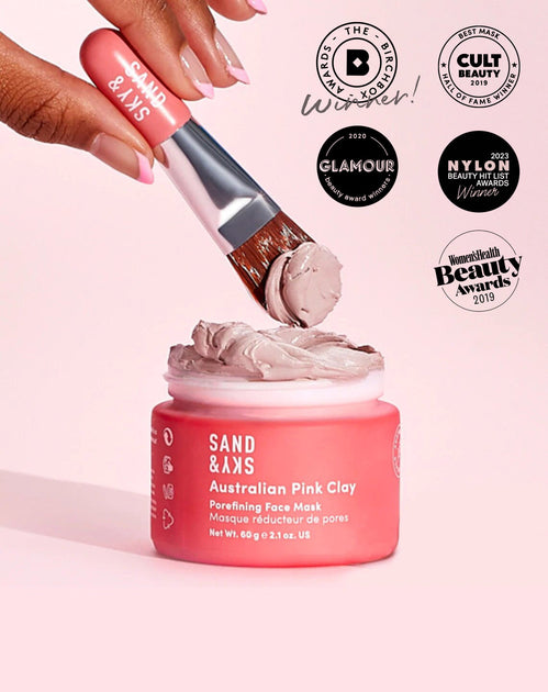 Sand and Sky Australian Pink Clay Porefining Face Mask